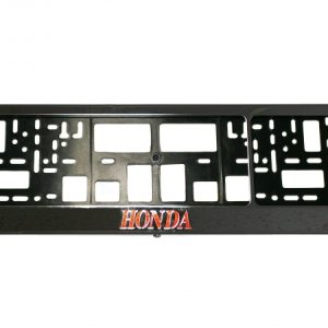 Vandal-proof frame for license plate with Honda logo (chrome)