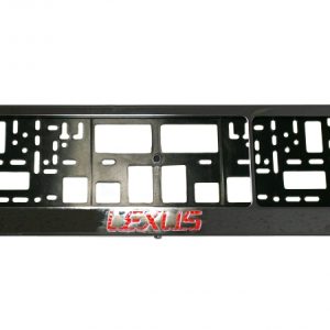 Vandal-proof frame for license plate with Lexus logo (chrome)