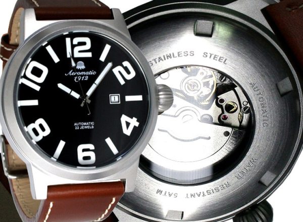 XXL Automatic Military Aeromatic Watch A1361 - Image 3