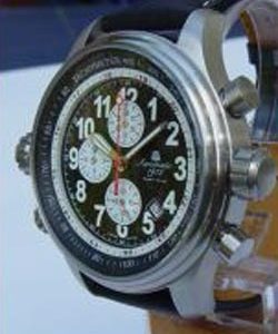 XXL-Military NAVI-PILOT -Stopp-Chronograph Aeromatic Watch A1131