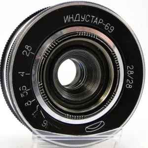 Industar-69 28mm f/2.8 Soviet M39 Mount Compact Wide-Angle Lens for Mirrorless Cameras - Vintage Look for Street / Travel Photography