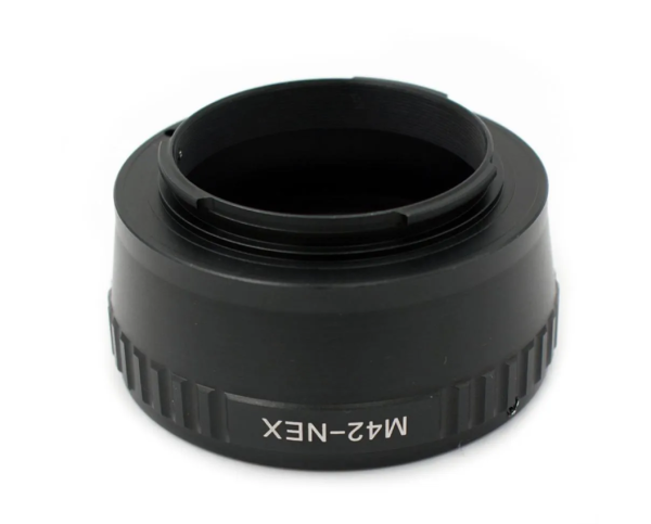 M42 to Sony E/NEX Lens Mount Adapter, Manual Focus Ring for M42 Screw Lenses on Sony Alpha Mirrorless Cameras Full-Metal - Image 3